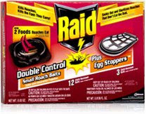 Raid Double Control Small Roach Baits Plus Egg Stoppers, 12-count Box