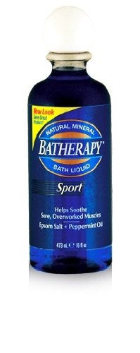 Queen Helene Batherapy Mineral Bath Liquid, Sport, 16 Ounce