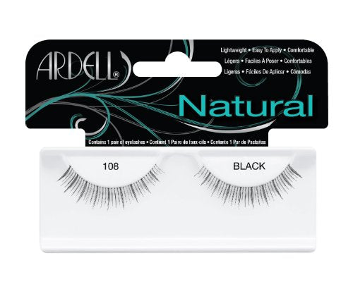 Ardell Demi Black 108 Natural Lash -- 4 per case.