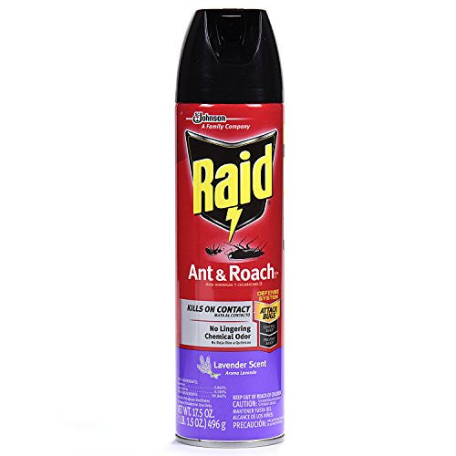 Raid Ant & Roach Killer Lavender Scent 12 oz.