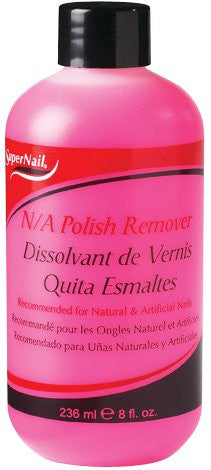 Super Nail 8oz Non-Abrasive Acetone Polish Remover for Natural & Artificial Nails, 8 Ounce