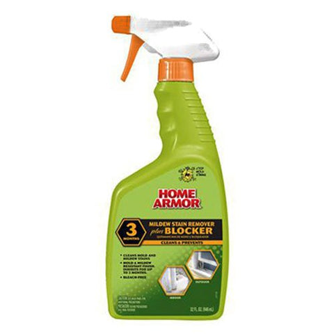 Home Armor FG523 Mildew Stain Remover Plus Blocker, Trigger Spray 32-Ounce