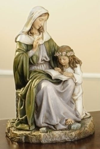 Joseph Studio Saint Anne with Mary Religious Renaissance Figurine 7"