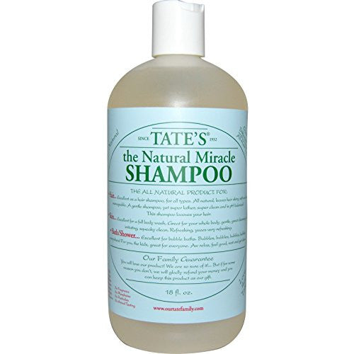 Tate's The Natural Miracle Shampoo, 18 fl. oz.