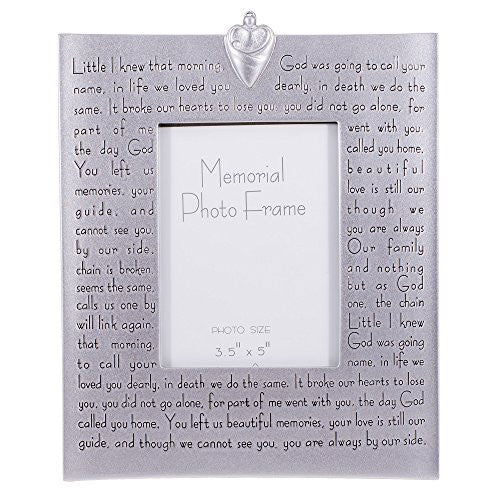 Religious Memorial Bereavement Picture Photo Frame with Verse 40482 by Roman