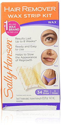 Sally Hansen Hair Remover Wax Strip Kit For The Face