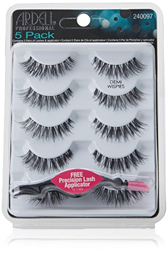 5 Pack Black Wispies Lashes