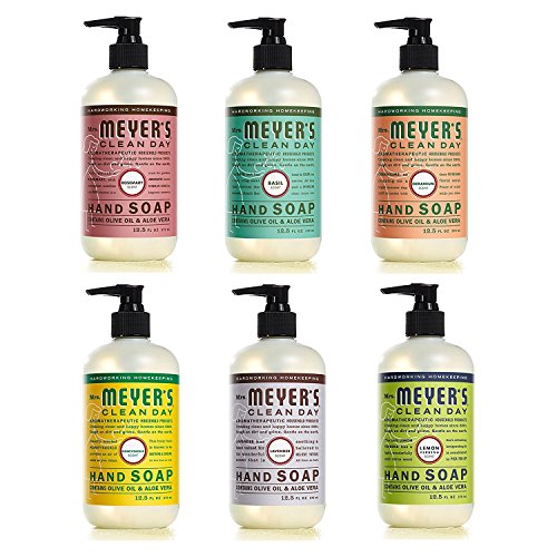 Mrs. Meyers Clean Day Liquid Hand Soap 6 Scent Variety Pack, 12.5 oz. Each (6 count)