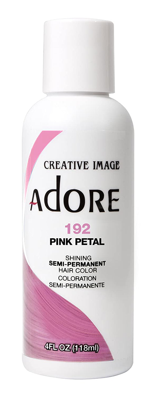 Adore Semi-Permanent Hair Color #192 Pink Petal, 4 Ounce (118ml)